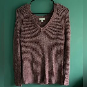 Lucky Brand Blush V-Neck Sweater, Size XS